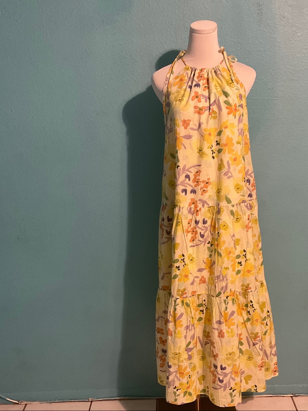 Lovelo Floral Halter Maxi Dress NWT